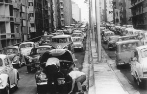 O transito em São Paulo na década de 1970